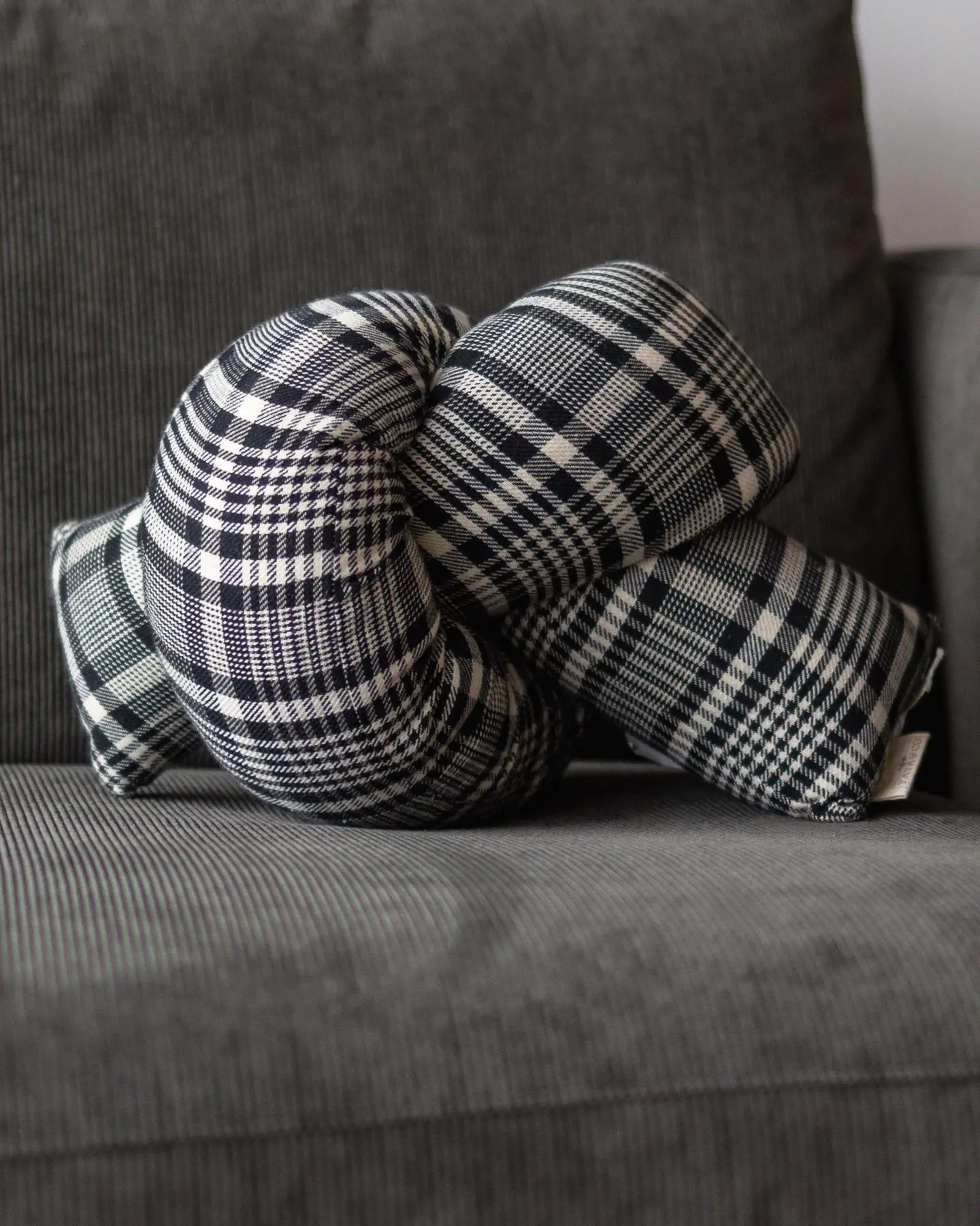 Quillow Handmade Organic Cotton Knot Pillow $50 Today Only
