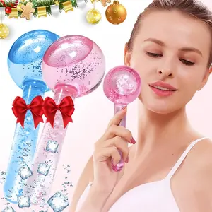 New Multi-Color Ice Wave Ball Eye Face Beauty Roller, Crystal Energy Massage Ball, Home Beauty Care, Ideal Choice for Sharing