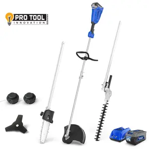 Wild Badger New 40V Electric Brushless Weed Wacker String Trimmer 4-in-1 Multi Yard Care Tools