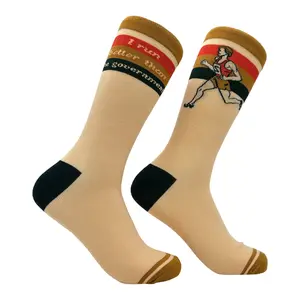 Men's I Run Better Than The Government Socks Funny Sarcastic Novelty Footwear Funny Graphic Socks Comfortable Fitted Spandex Cotton Men's I Run Better Than The Government Socks Funny Sarcastic Novelty Footwear Funny Graphic Socks Comfortable Fitted Spandex Cotton