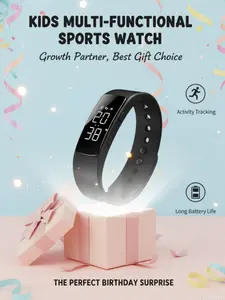 Multifunctional sports watch for kids, featuring a water-resistant design, alarm, LED backlight, and calendar functions—the perfect birthday gift for boys and girls ages 3 and up, Waterproof Digital Watch