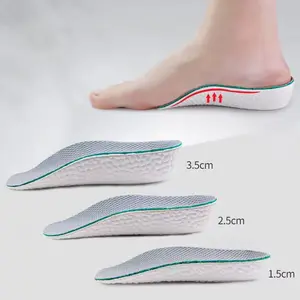 Height Increase Orthopedic Insoles with 3.5cm Heel Lift & 2.5cm & 1.5cm Options for Men & Women Arch Support Memory Foam Shoe Inserts