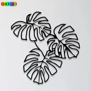 1pc Monstera Leaf Metal Wall Art, Tropical Monstera Leaf Statue Mural, Ideal Gift for New Year, Easter, Nature Decor Enthusiasts,  Wall Sculptures, Perfect for Living Room Wall & Garden Fence, Stylish Indoor Outdoor Wall Ornament