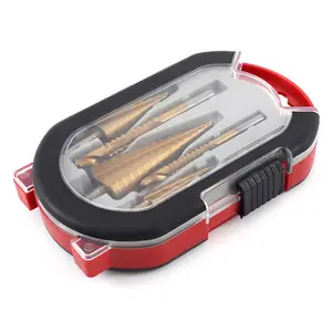 Turret Drill Set 6-Piece Kit, High-Speed Steel Sawtooth Drills, Hole Making, Enlarging, Slotting, Step Drills, Gift for Husband