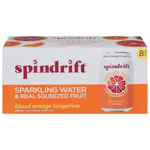 SPINDRIFT Blood Orange Tangerine Sparkling Water 8pk, 12 FZ