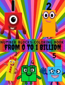 Numberblocks Zero to a Billion Coloring Book