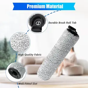 Replacement Brush Rollers Compatible with Tineco Floor ONE S3/iFloor 3 Breeze Cordless Wet Dry Vacuum Cleaner Rollers for Tineco Floor Cleaner