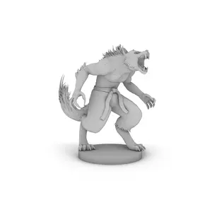 Werewolf Monk Tabletop DND Gaming Miniature Werewolf Monk Tabletop DND Gaming Miniature