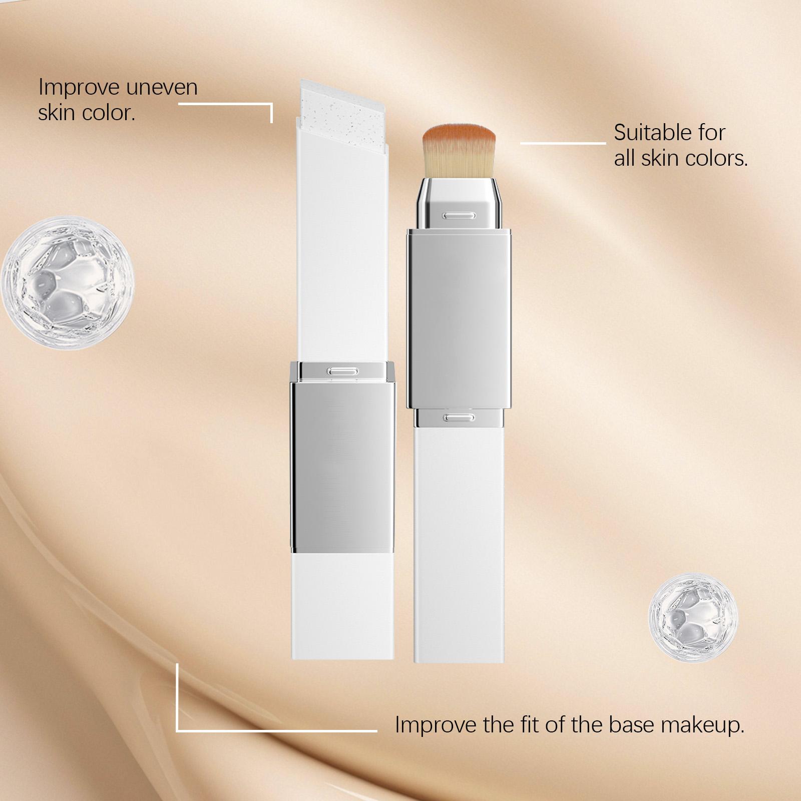 This Two-In-One Color-Changing Foundation Stick Features A Natural Color, A Light Texture, A Matte Finish, And A Clear And Transparent Finish. It Is Suitable For Daily Makeup Use