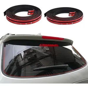 2 count  Weather Stripping, Windshield Seal Strip, 11Ft  Soundproof Windshield Weather T Shape Sealing, Auto Accessories Tailgate Adhesive Rubber Seal Strip for   SUV
