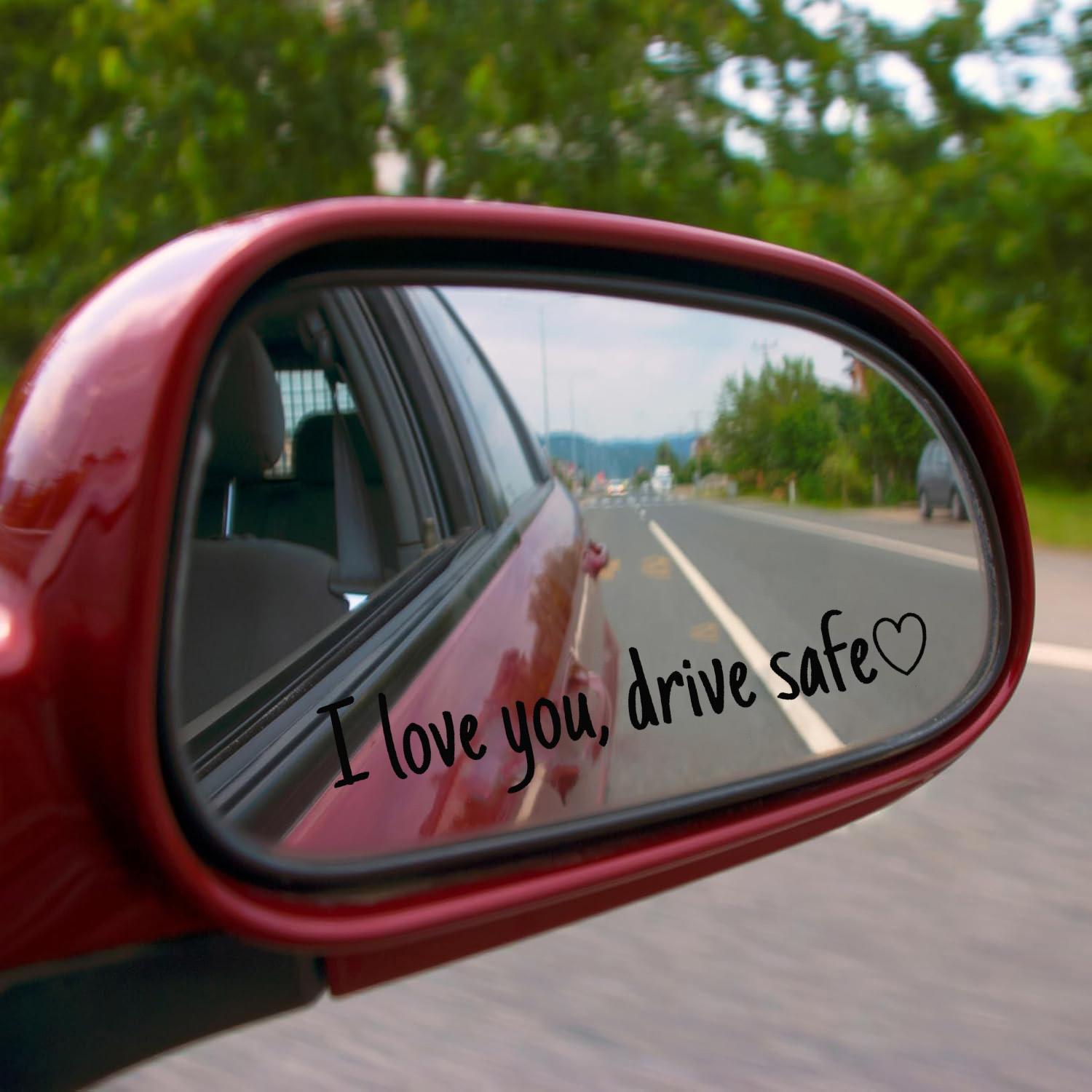 Vinyl Decal for car,12 Counts Set I Love You Drive Safe Car Mirror Decal,Car Rearview Mirror Sticker,Universal Car Accessory. Vinyl Decal for car,12 Counts Set I Love You Drive Safe Car Mirror Decal,Car Rearview Mirror Sticker,Universal Car Accessory.