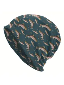 Novelty Hats for Men Featuring Rainbow Trout Designs, Including Skull Caps And Beanies