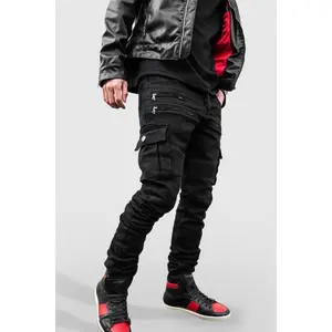 BIKER STACKED JEANS