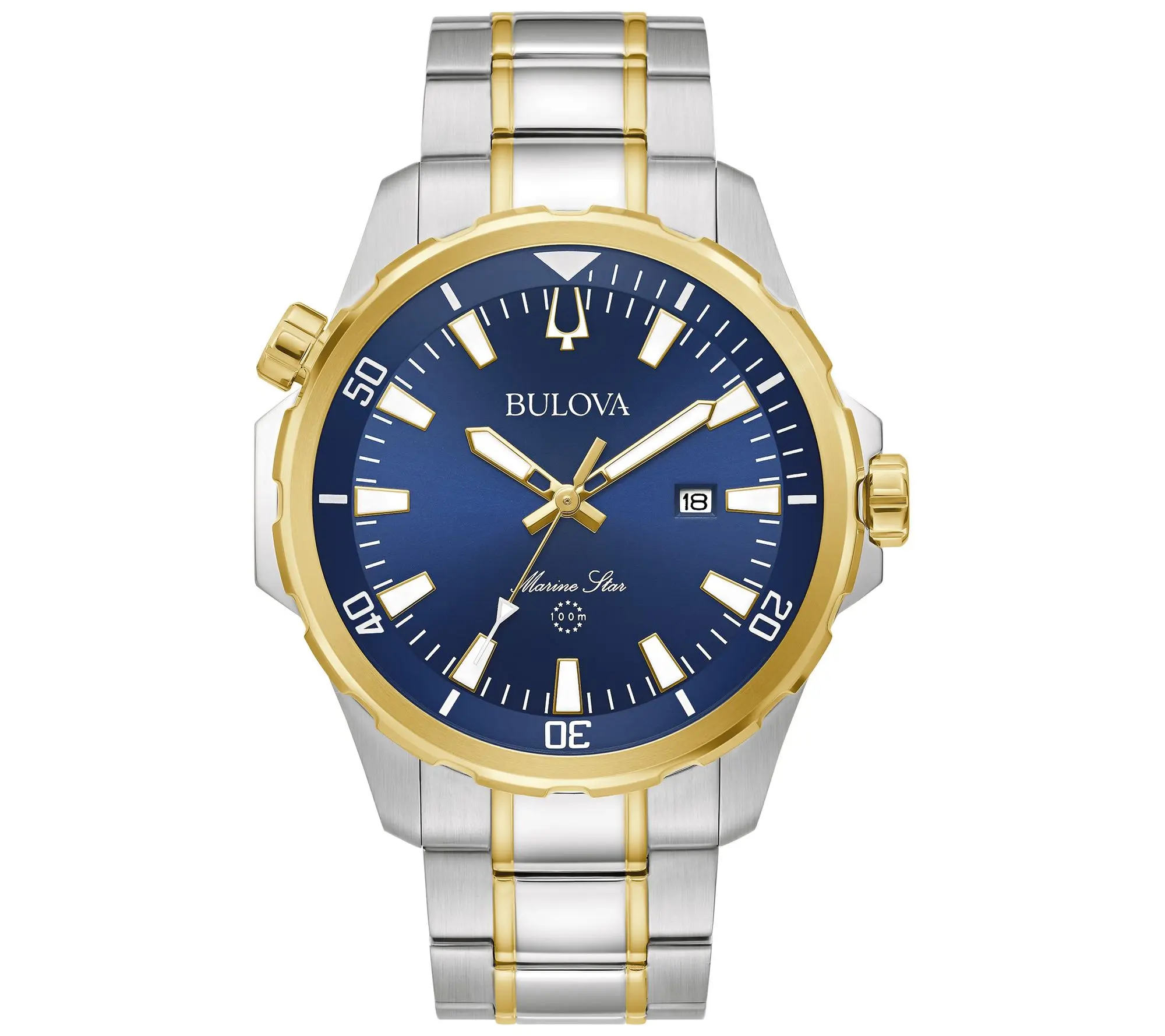 Bulova Men's Marine Star Two-Tone Stainless Steel Watch