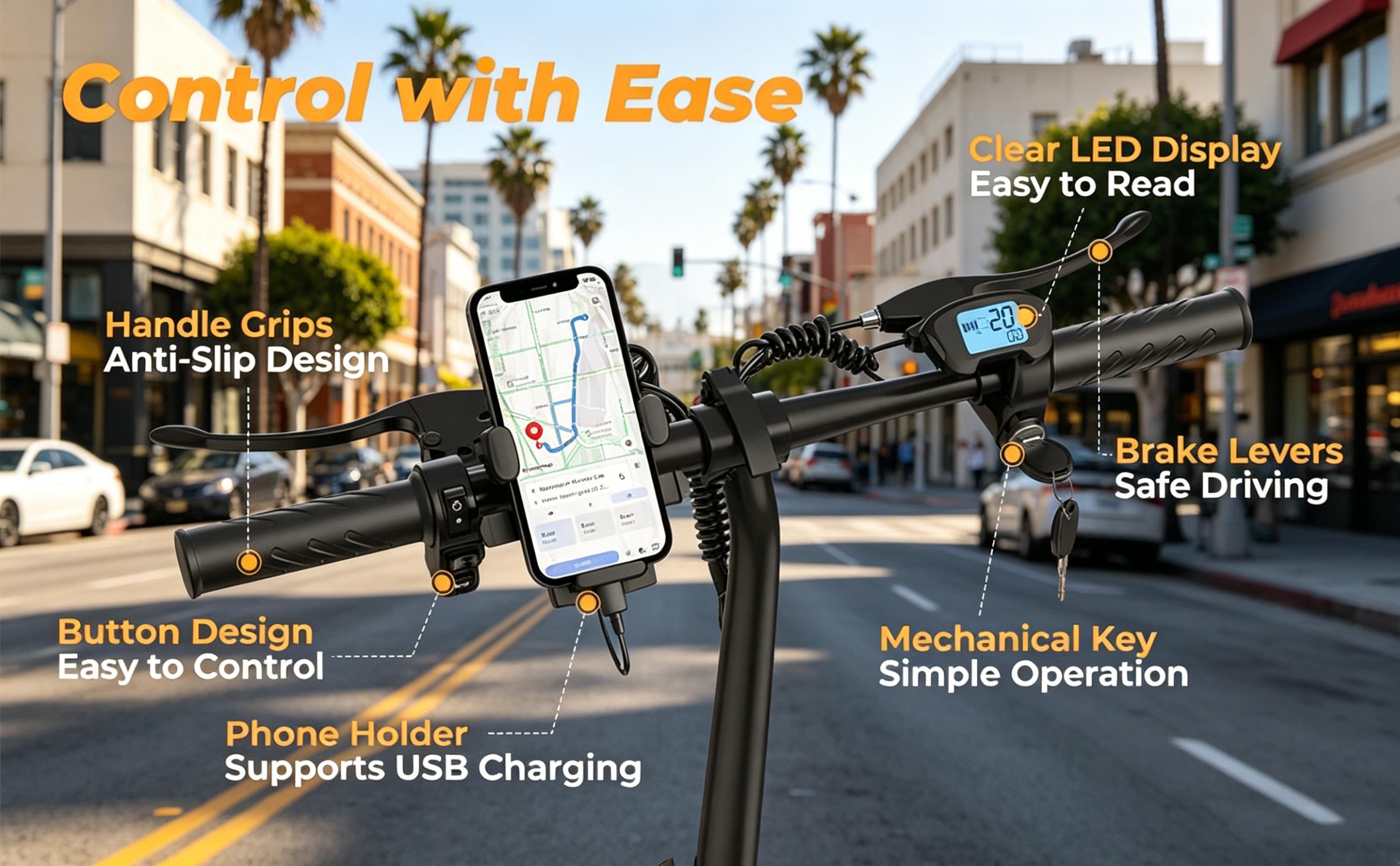 US 14" Foldable Electric Bike for Adults | 750W Peak Motor, 22 MPH Speed | 48V 10.4Ah/15.6Ah Battery, Electric Scooter| with Dual-Seat and Multi-Shock Absorption & Smart APP | With Phone Holder | UL2849 Certified Motor | Nice for Gift & Daily Commutes
