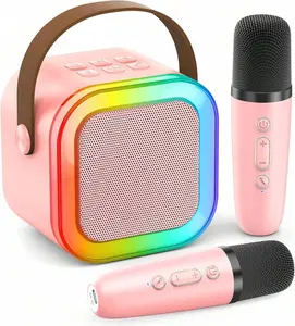 Portable Mini Karaoke Machine, Wireless Bluetooth Speaker with Karaoke Microphone, Long Battery Life, HiFi Sound Quality, Multiple Colors, Ideal Gift for Party Camping Travel