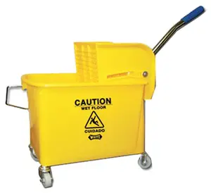 212 MAIN Yellow Compact Mopping System - 11.4x10.6 in, 21 qt Small Removable Bucket with Small Removable Divider Insert, Lightweight for Tight Spaces