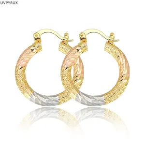 2 Pairs 18K Gold Plated Hoop Earrings Non Tarnish Small Hoops Perfect for Weddings & Events