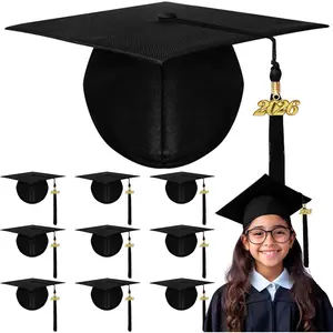 10 Pack Kindergarten & Preschool Graduation Caps in Bulk for Kids with 2026 Tassel