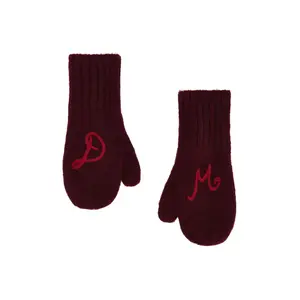 Damson Madder DM Mittens in Burgundy