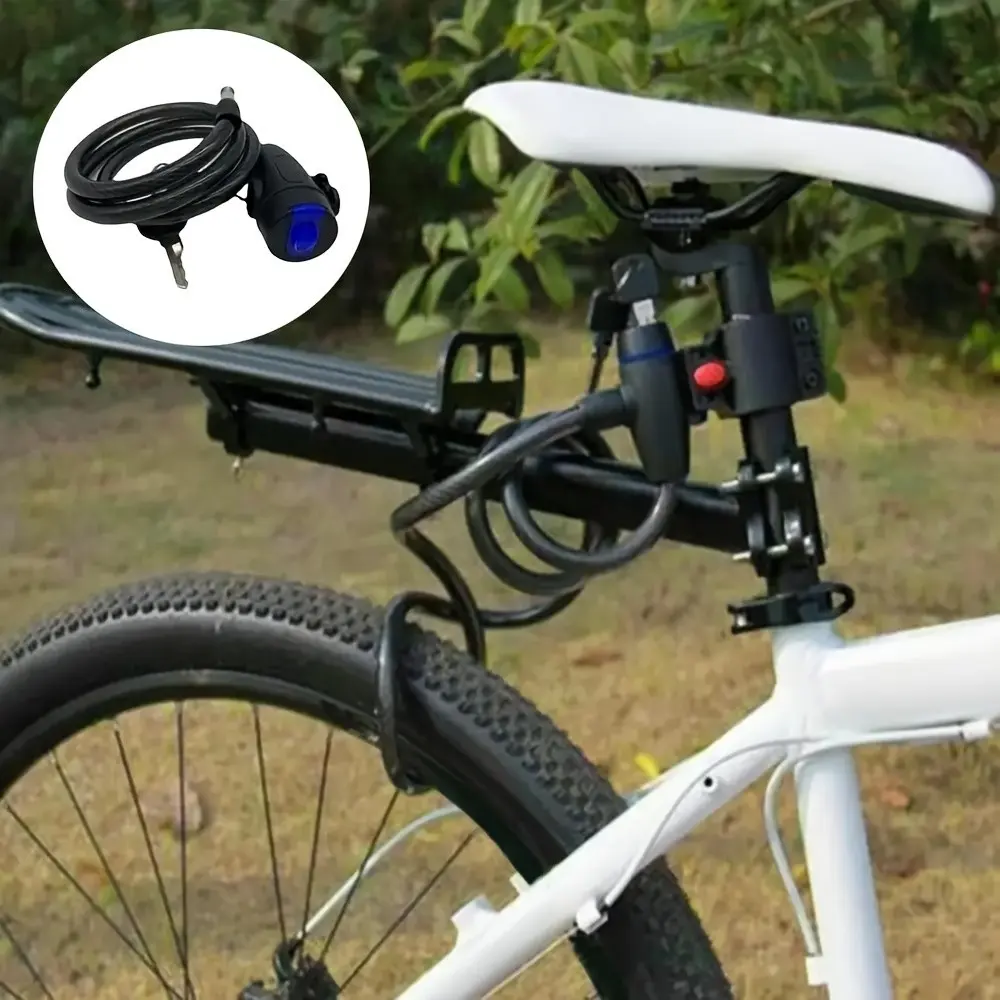 33.08 Inch Motorcycle Padlock, Strong Bike Chain Lock, Bike Locks Heavy Duty Anti Theft, Metal Anti-Theft with Two Keys, Security Reinforced Bicycle Lock, Bike Accessory, Convenience