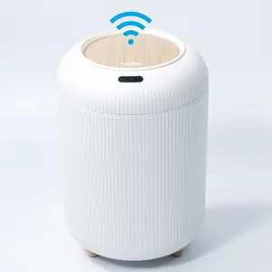 Touchless Motion Sensor Trash Can – Infrared Sensing, Odor-Sealing & Waterproof, Silent Close! Perfect for Bathroom & Bedroom, Smart & Hygienic Home Upgrade.