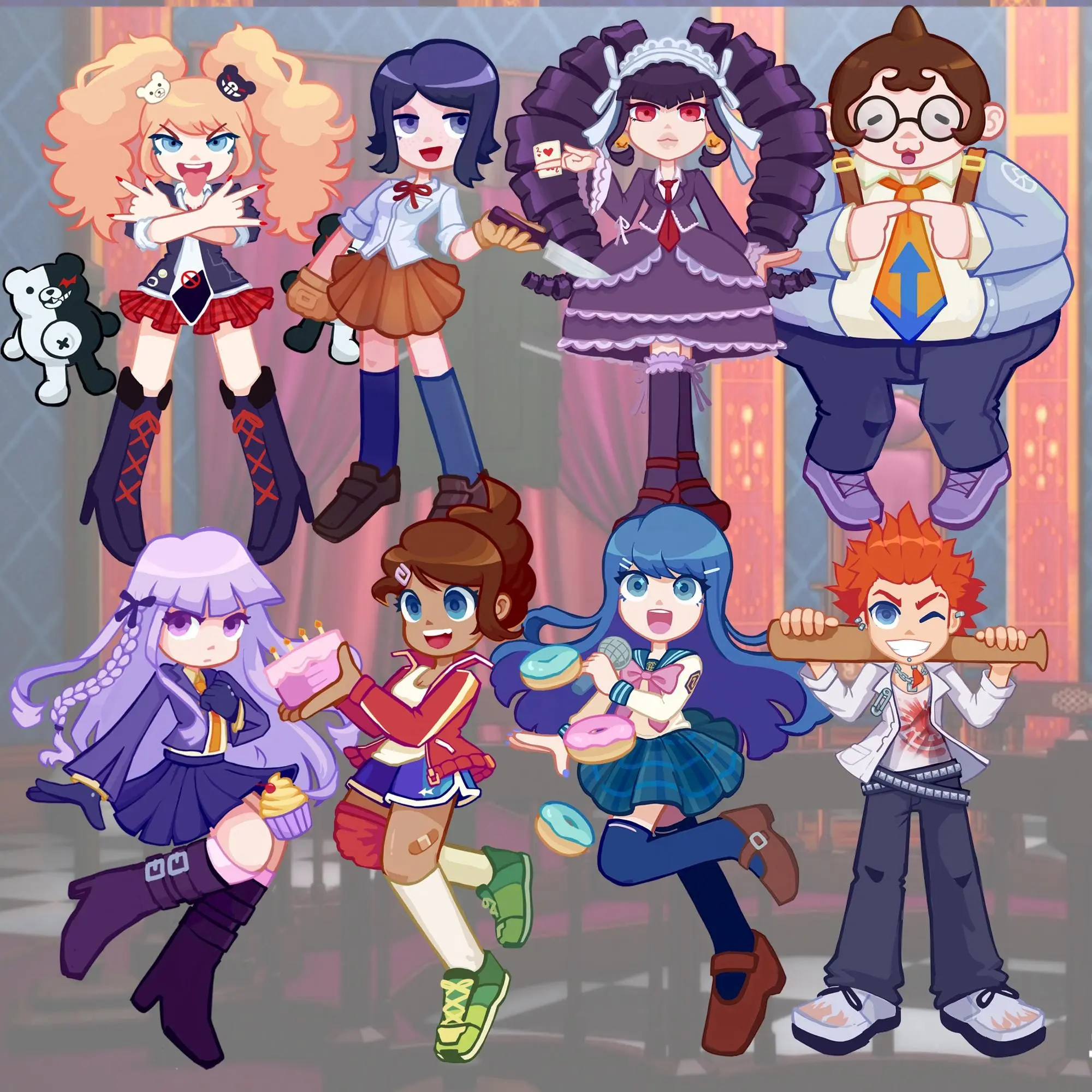 Danganronpa Keychains