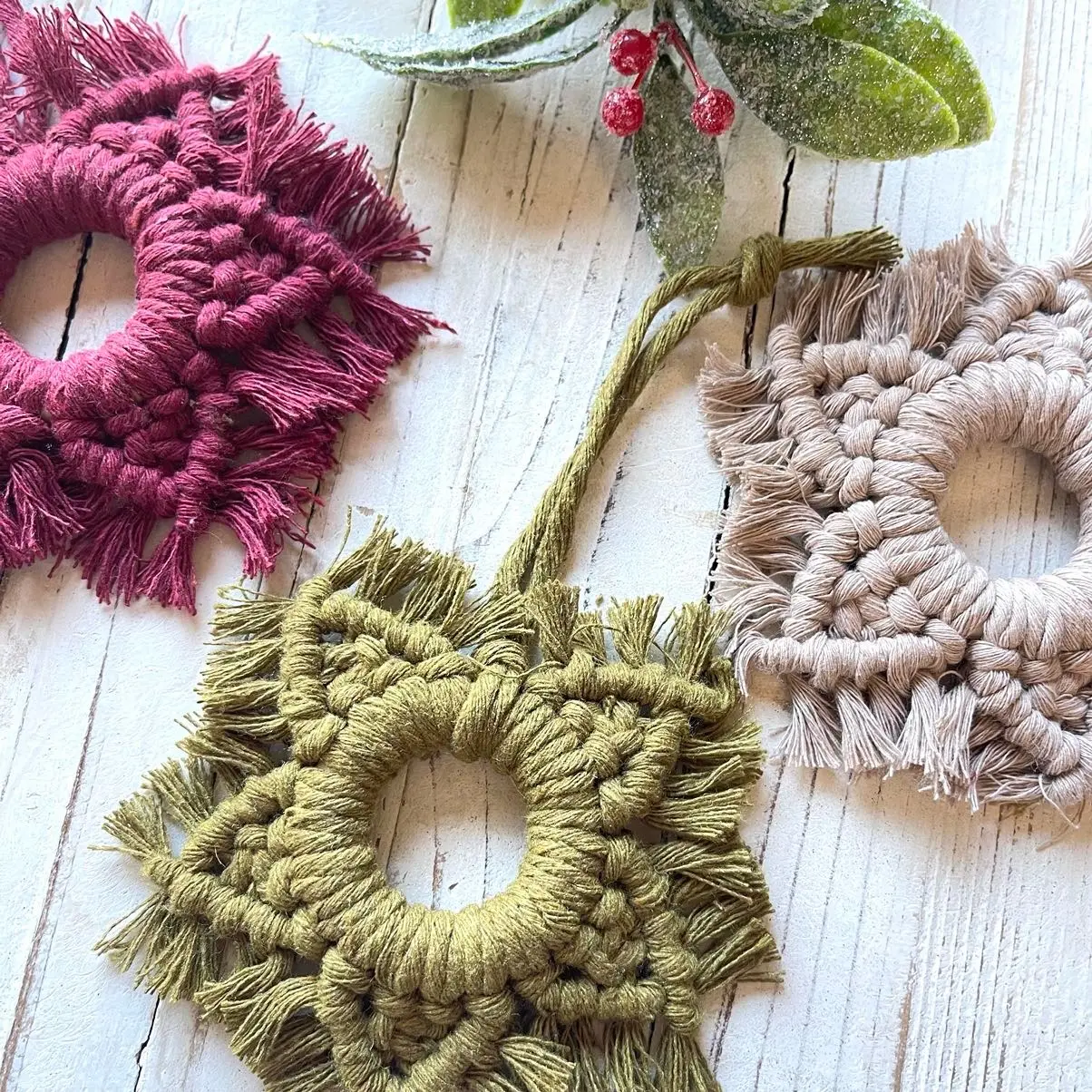 Macrame Snowflake Ornament for Boho Christmas Decoration - Gift Idea christmas decorations