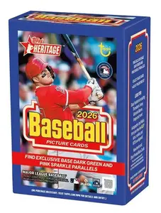 2026 Topps Heritage Baseball Blaster Box (Dark Green & Pink Sparkle)
