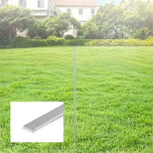 Fencer Wire 5 FT Galvanized Tension Bar, 60 Inch Flat Bar for 5' Chain Link Fence Parts, Hardware for Chain Link Fencing System, Multi-options