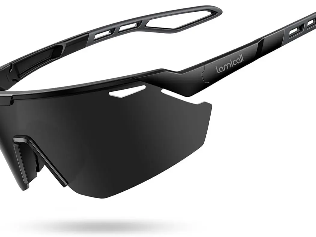 Lamicall 24g Polarized Sports Sunglasses for Men Women - UV400 Protection Sun Glasses for Baseball Running Cycling Fishing