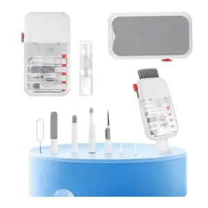 Multifunctional Phone and Earphone Cleaning Tool Set, Computer Keyboard Brush for iPhone Charging Port Gaps, Soft Brush, AirPods Pro Cleaner