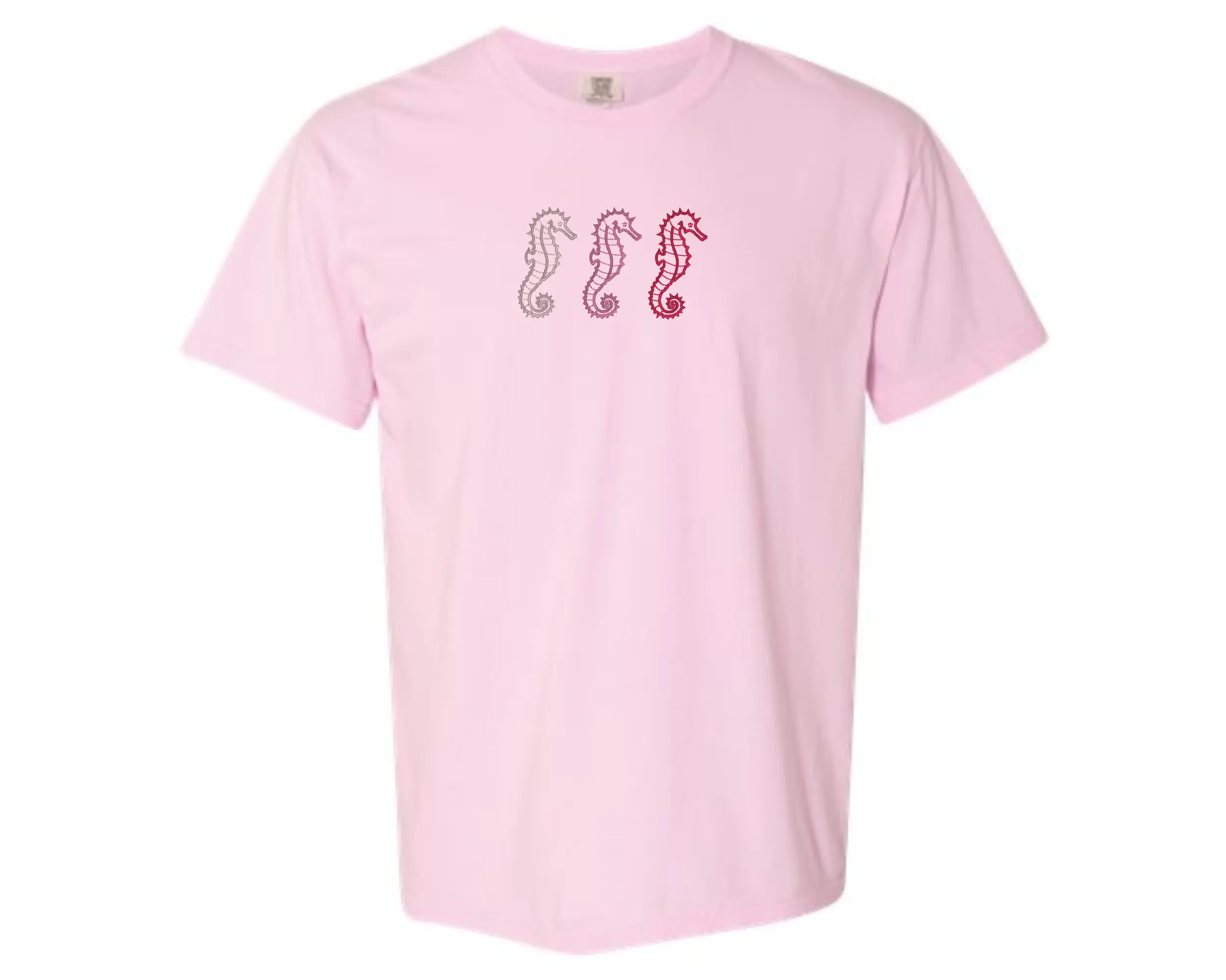 Embroidered Seahorse Tshirt, Summer Tshirt, Oversized Tshirt, Cute Summer Tshirt