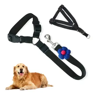 Upgraded Adjustable Dog Seatbelt for Car – Includes Free Dog Harness, Retractable Headrest Restraint, Heavy Duty Pet Safety Restraint for Small Medium Large Dogs, Travel Essentials for SUV Van Truck