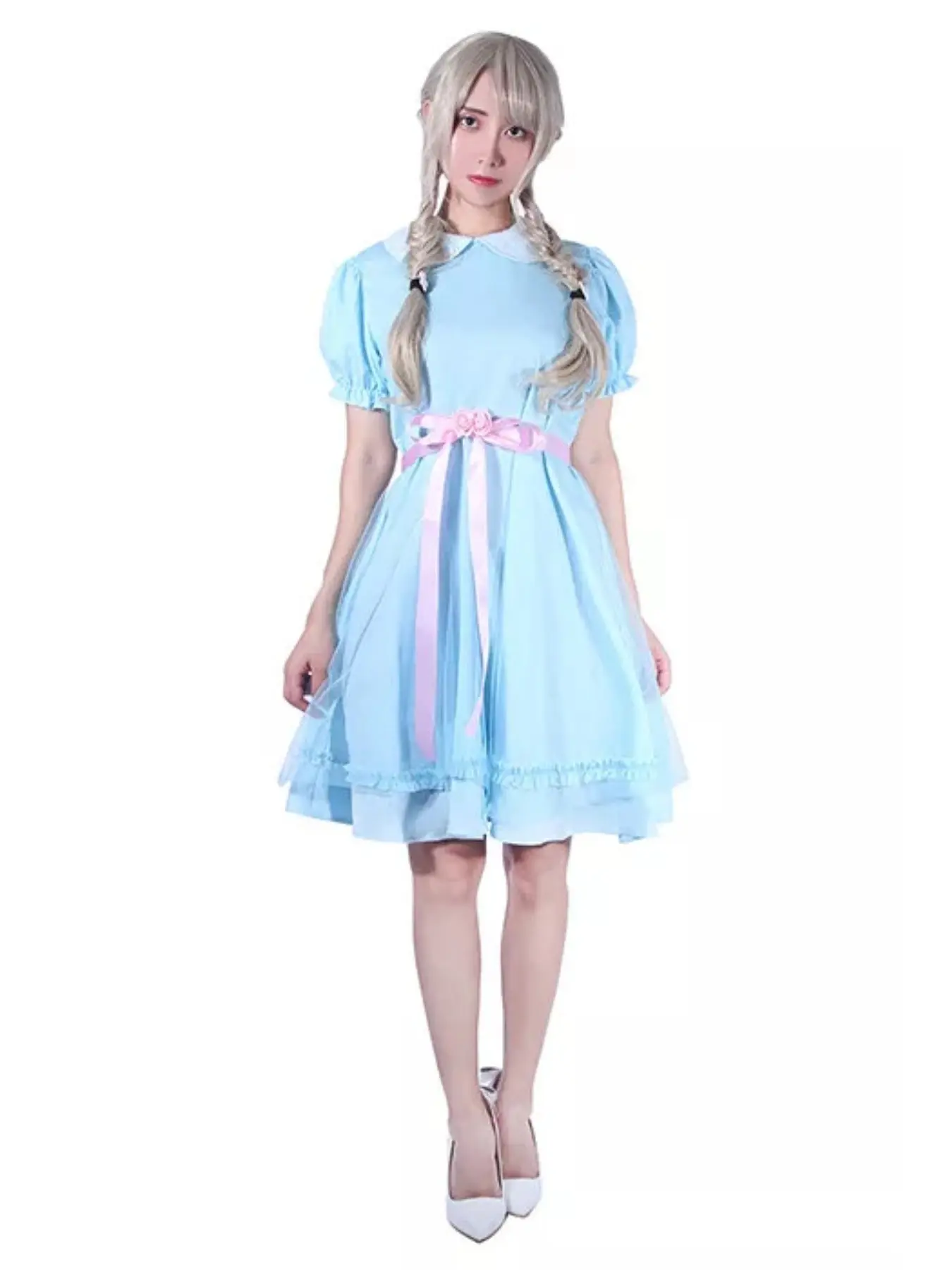 Ladies Stage Dress Daily Cute Straps Cosplay Maid Uniform Holiday Celebration Accessories Coffee Maid Dress