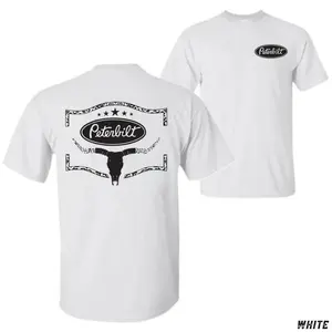 Peterbilt Bull Skull Logo T-Shirt - Western Truck Graphic Tee, Car Lover Design, Unisex Graphic Tee