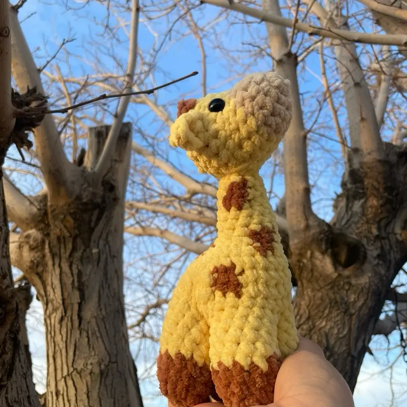 Standing Giraffe Crochet Plush