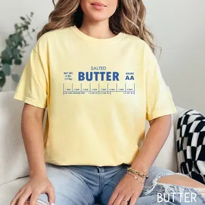 Comfort Colors Salted Butter Tshirt, Stick Of Butter Tee, Funny Baker Gift, Baking TShirt, Foodie Chef T-Shirt, Butter Lover Gift