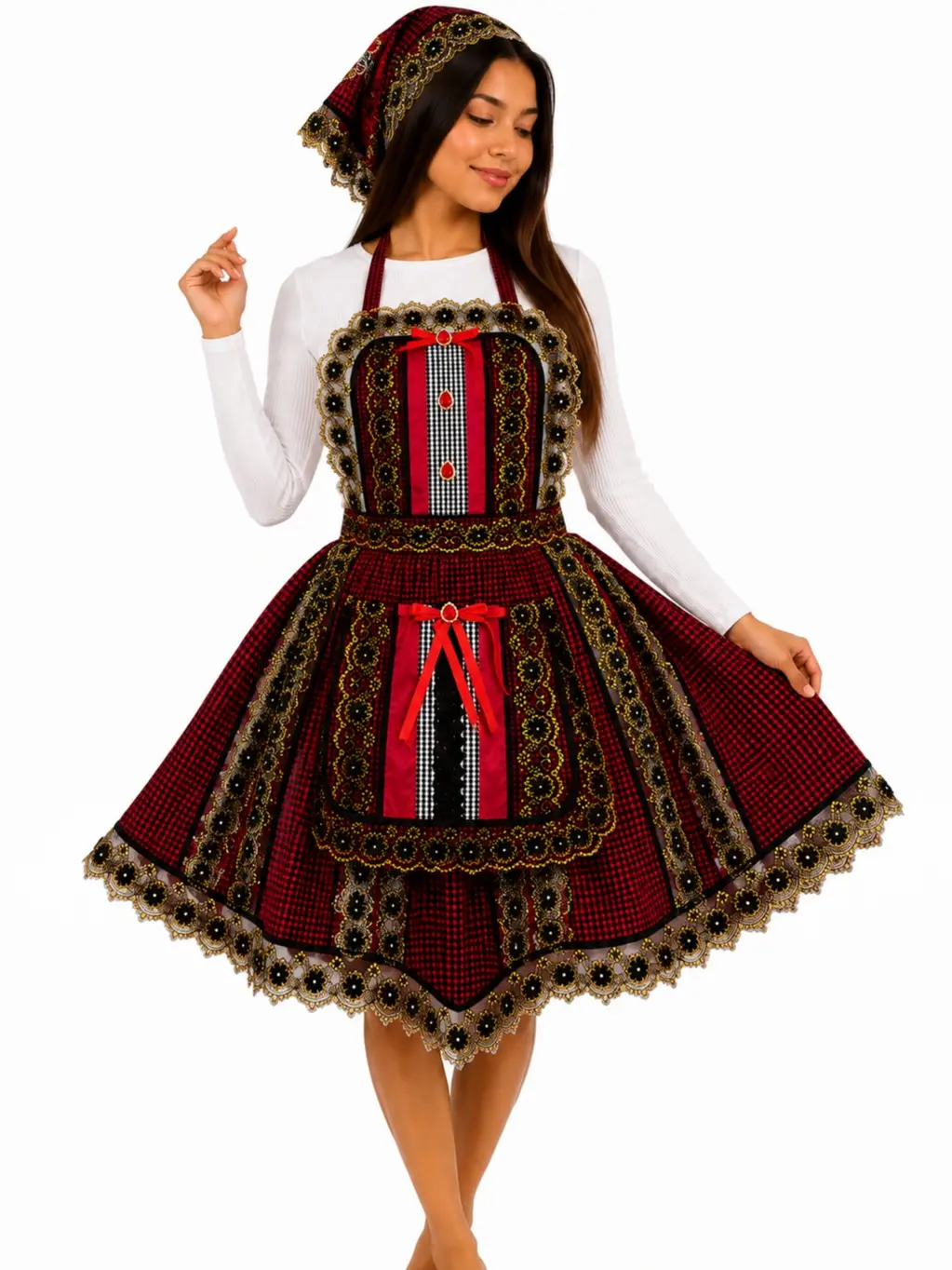 Elegua Skirt and Apron Set