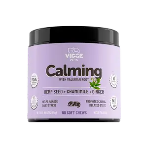 VIDGE PETS Calming Chews | Beef Flavor Dog Stress Relief