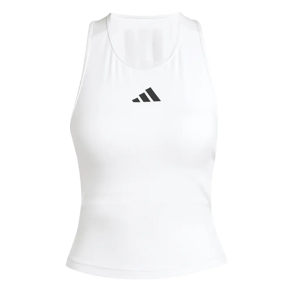 adidas Womens Primelift Racerback 3-Stripes Bra Tank  Casual - White