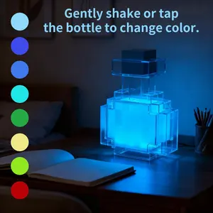 Level Up Your Setup! 8-Color Magical Apothecary Lamp with Dimmable RGB Glow. Transform Your Gaming, Streaming & Bedroom Aesthetic. USB Powered Unique Gift for Harry Potter, Wizard Core & Anime Fans! #ViralTikTok #GamingRoom #Aesthetic