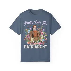 Funny Queen Elizabeth I Tee Shirt for Tudor History Lover or Professor, Funny 16th Century English History Tee for Teacher, Historical Women's Rights Tee Shirt for History Buff, History Major Gift with Flowers