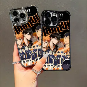 Haikyu!! Karasuno Volleyball Anime Phone Case for Anime Fans Compatible with iPhone 11/12/13/14/15/16 (Pro Max/Plus)