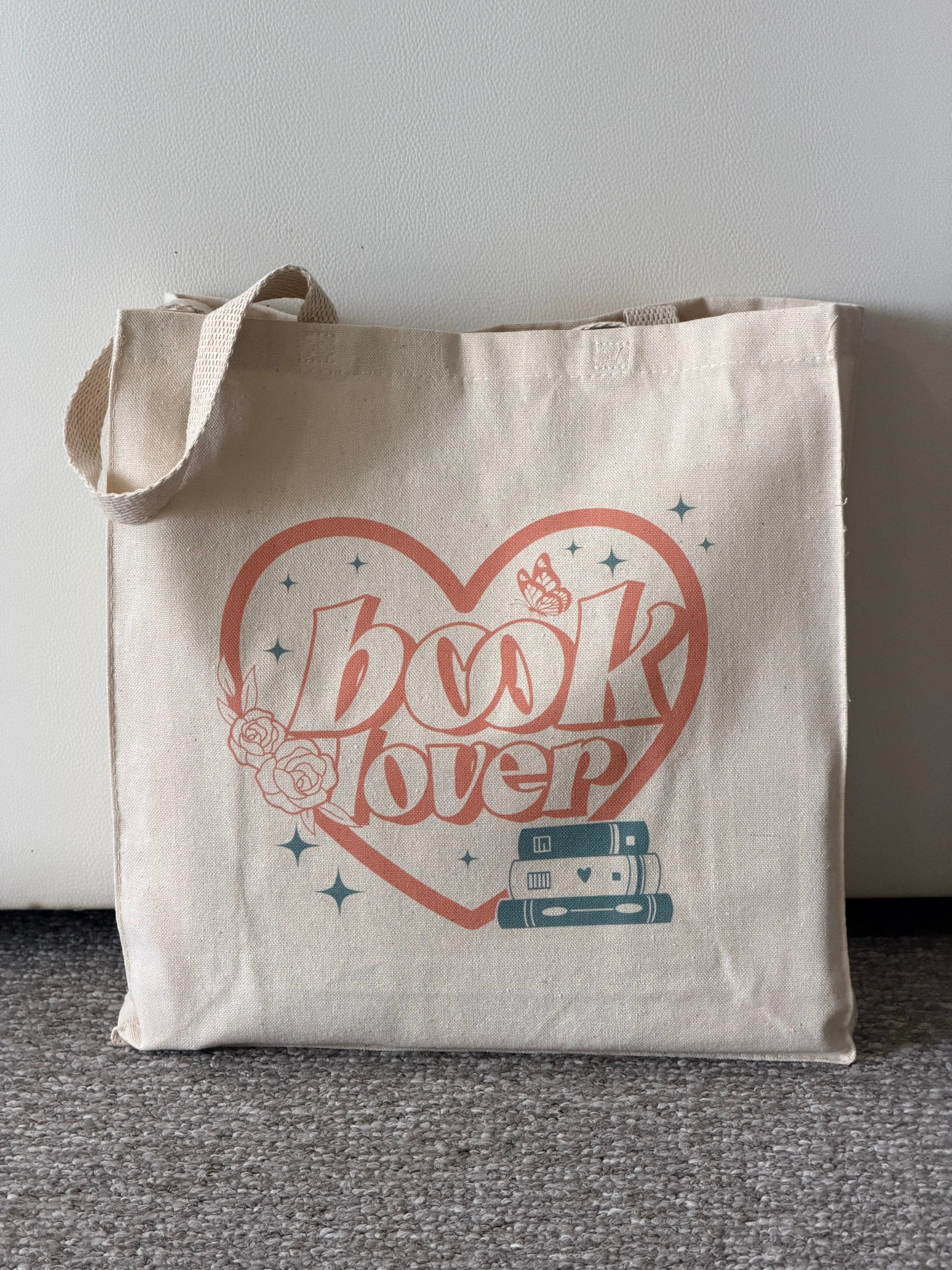 Book Lover Bookish Library Canvas Tote Bag