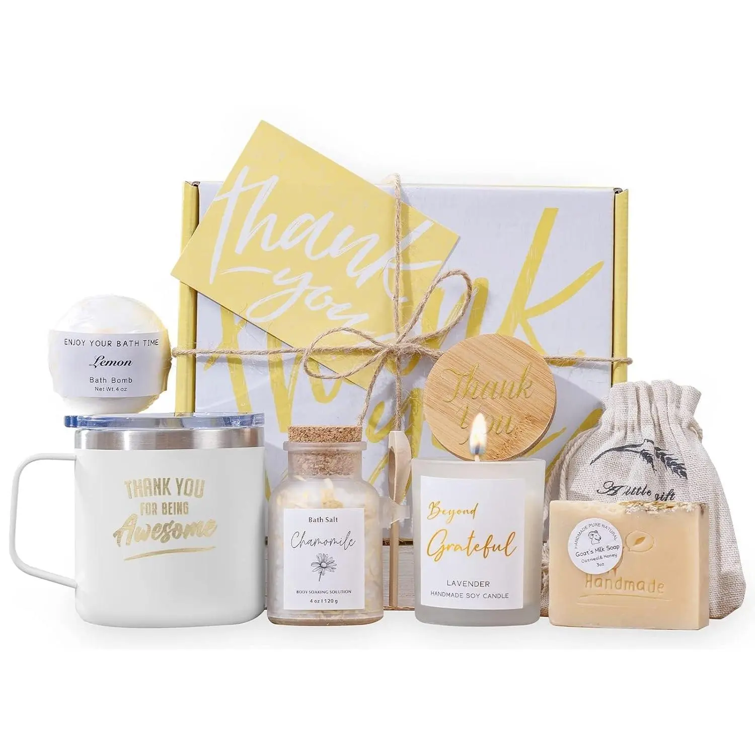 Thank You Gifts for Women Spa Thoughtful Unique Office Gift for Coworkers Nurse Friends Men Boss Employee Secretary Hostess Teacher Mom Principal Appreciation Gift Boxes Coffee Mug Holiday Gift Basket