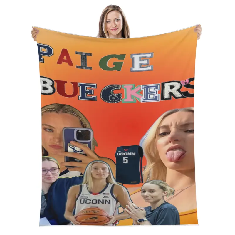 Paige Bueckers Blankets Corzy Super Soft Throw Blanket, Lightweight And Cozy Flannel Blanket for Bed sofa couch bedroom Nap Office, Room Decoration
