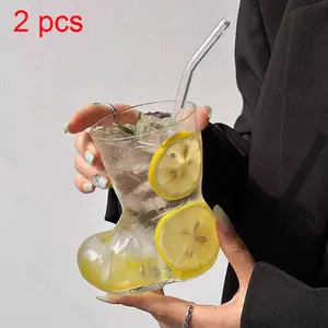 Beverage Glasses, Boot-Shaped Glasses, Unique Thick Wine Glasses As Gifts, Creative Drinking Glasses for Juices, Beverages, and Flowers, Unique Wedding Anniversary or Birthday Gifts.