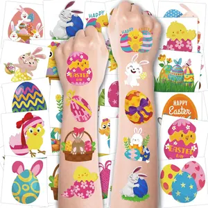 Easter Tattoos for Kids - Easter Basket Essentials Bulk - Egg Fillers Stickers for Boys Girls,Kids Easter Gifts Toys for Teens |   Easter Games Crafts Party Favors for Adults(80 Pack)