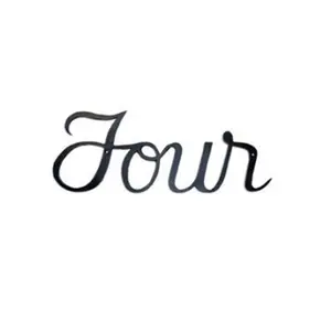 212 MAIN 5.25x5.25" Script 4 Hand Aluminium House Number - Old Fashioned Home Decor Metal Build Sign with Mount Hardware from Montague Metal Products (SHN-4)